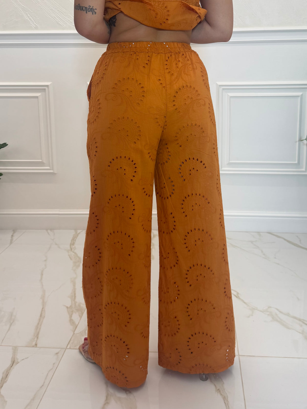 Coordinato Pizzo San Gallo Orange