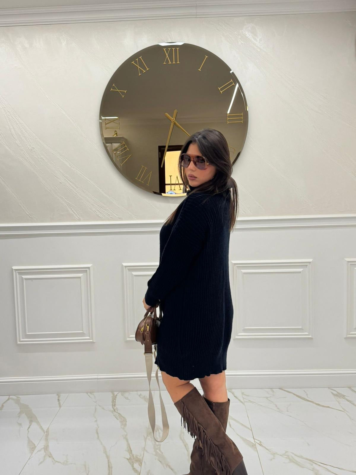Dress maglione lana rasata