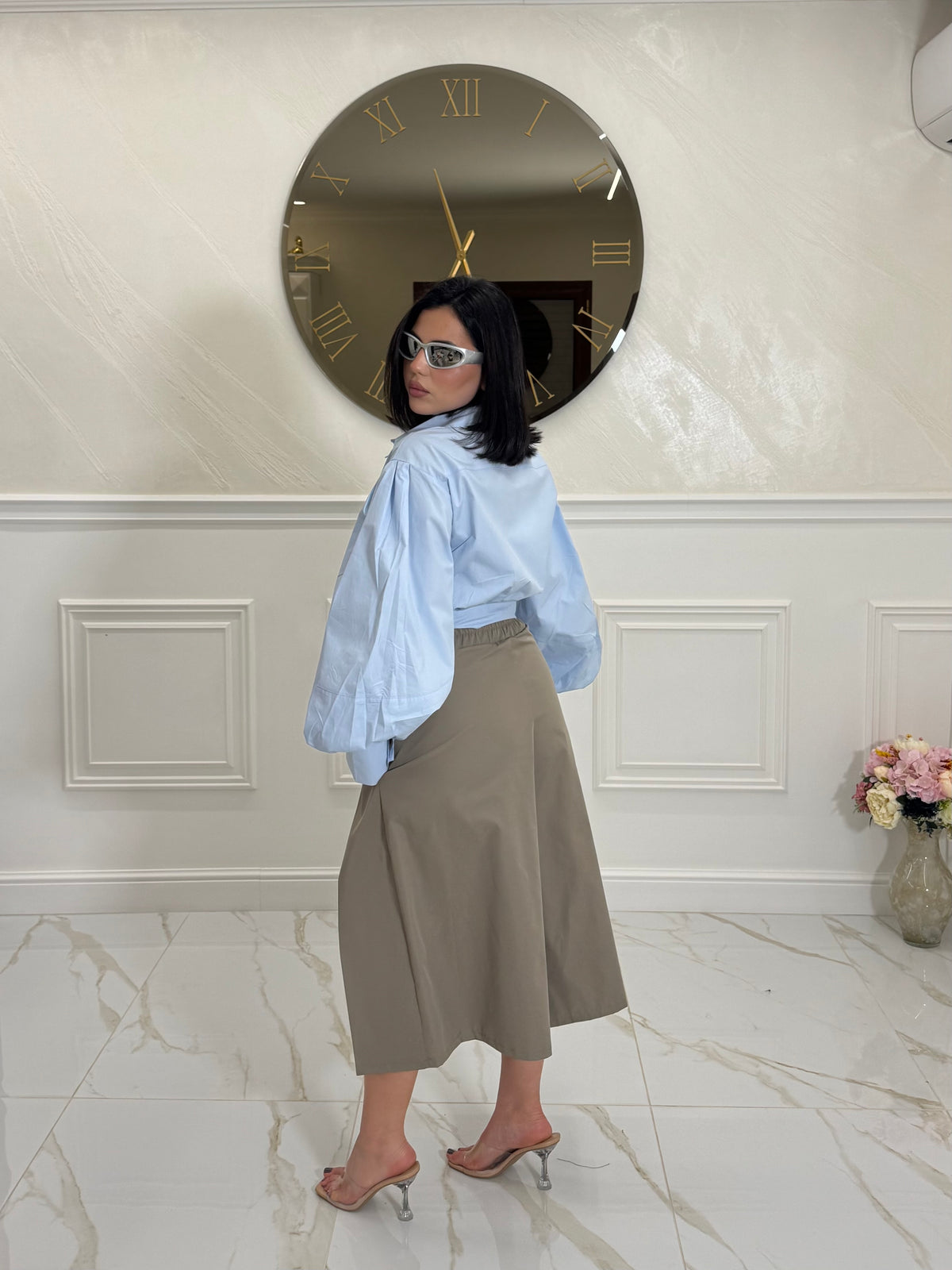 Camicia Ninfea Azzurra