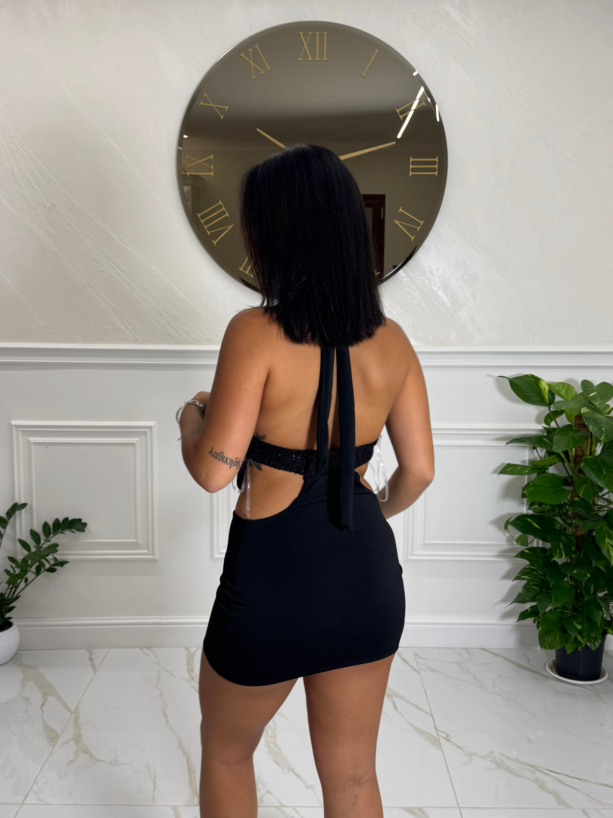 MINI DRESS MIRAGE BLACK