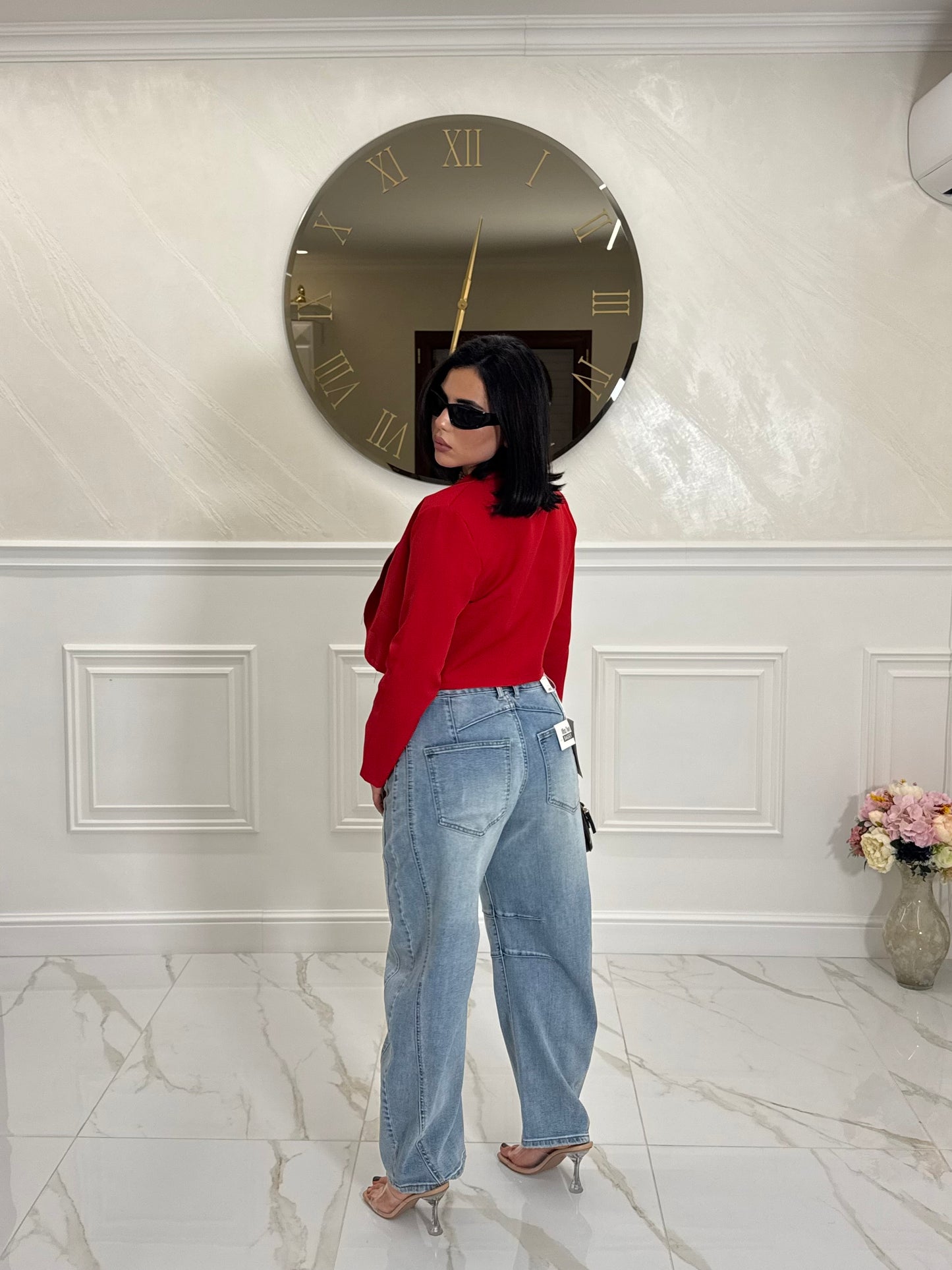 Giacca Crop Believe Red