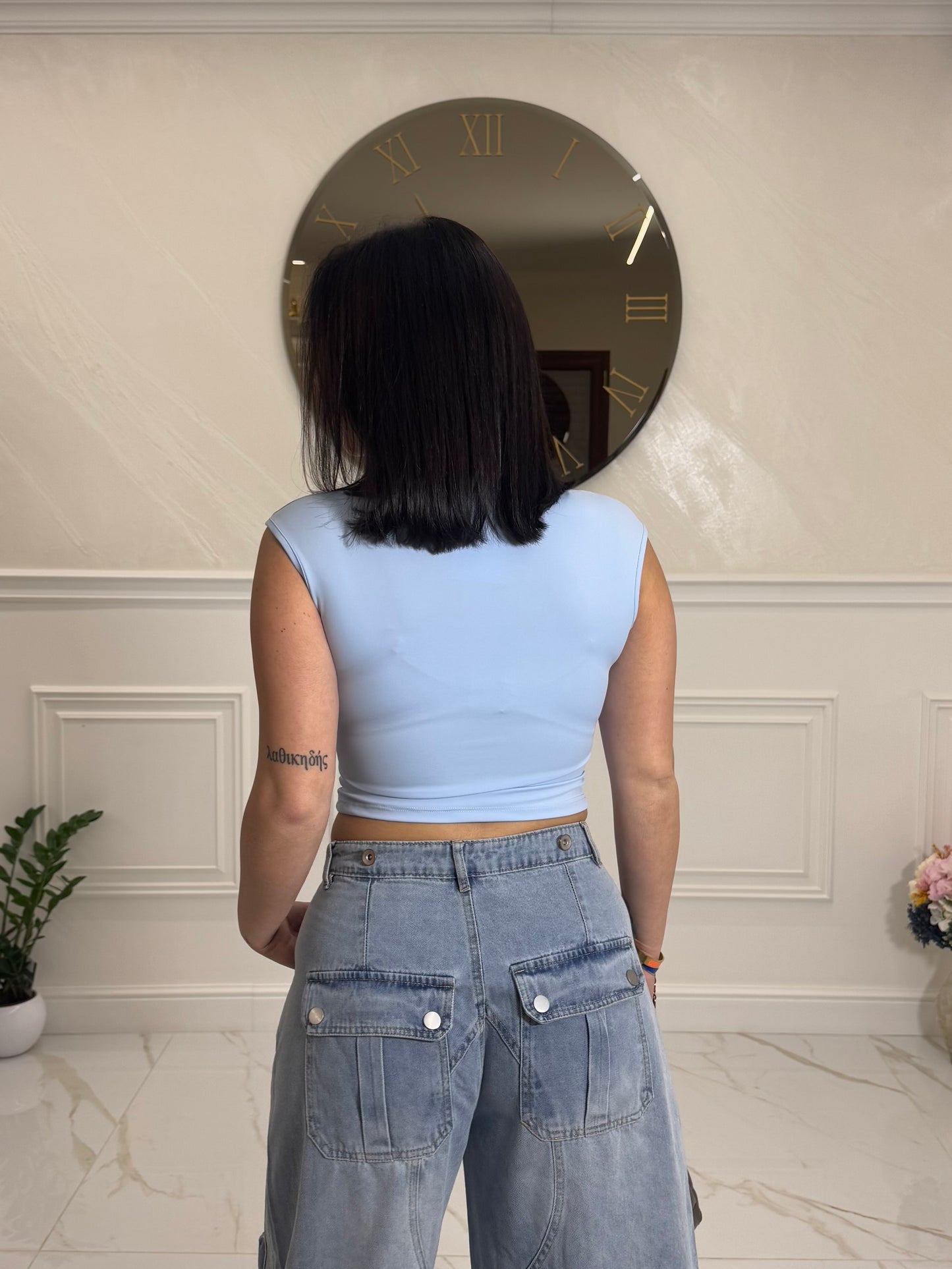 Top Michael Azzurro