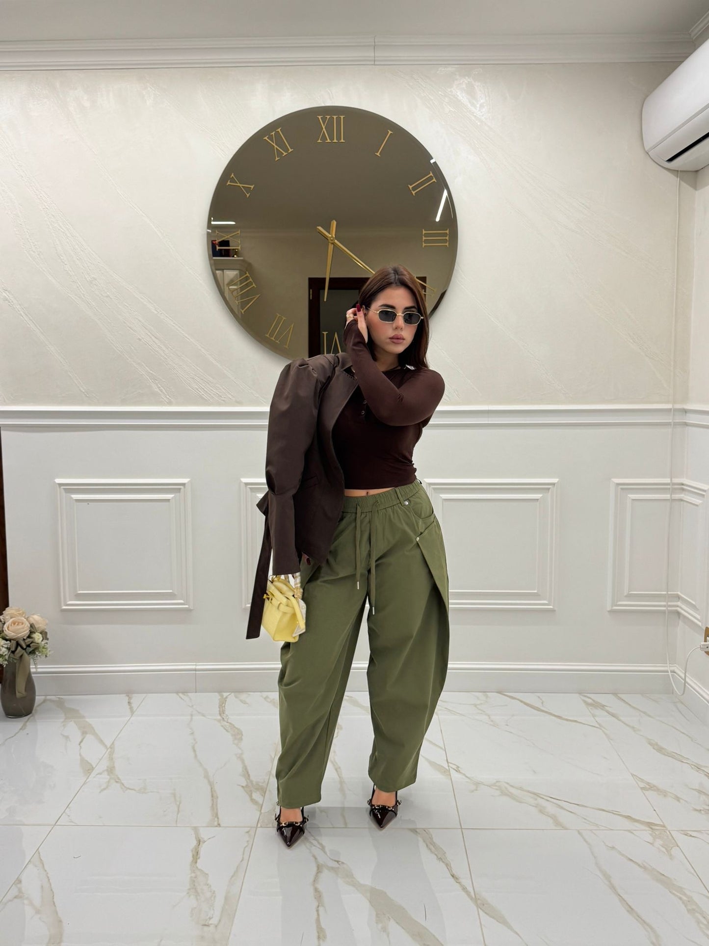 Pantalone cargo green Gili