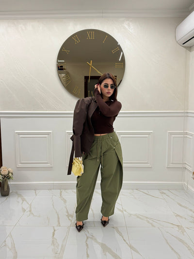 Pantalone cargo green Gili