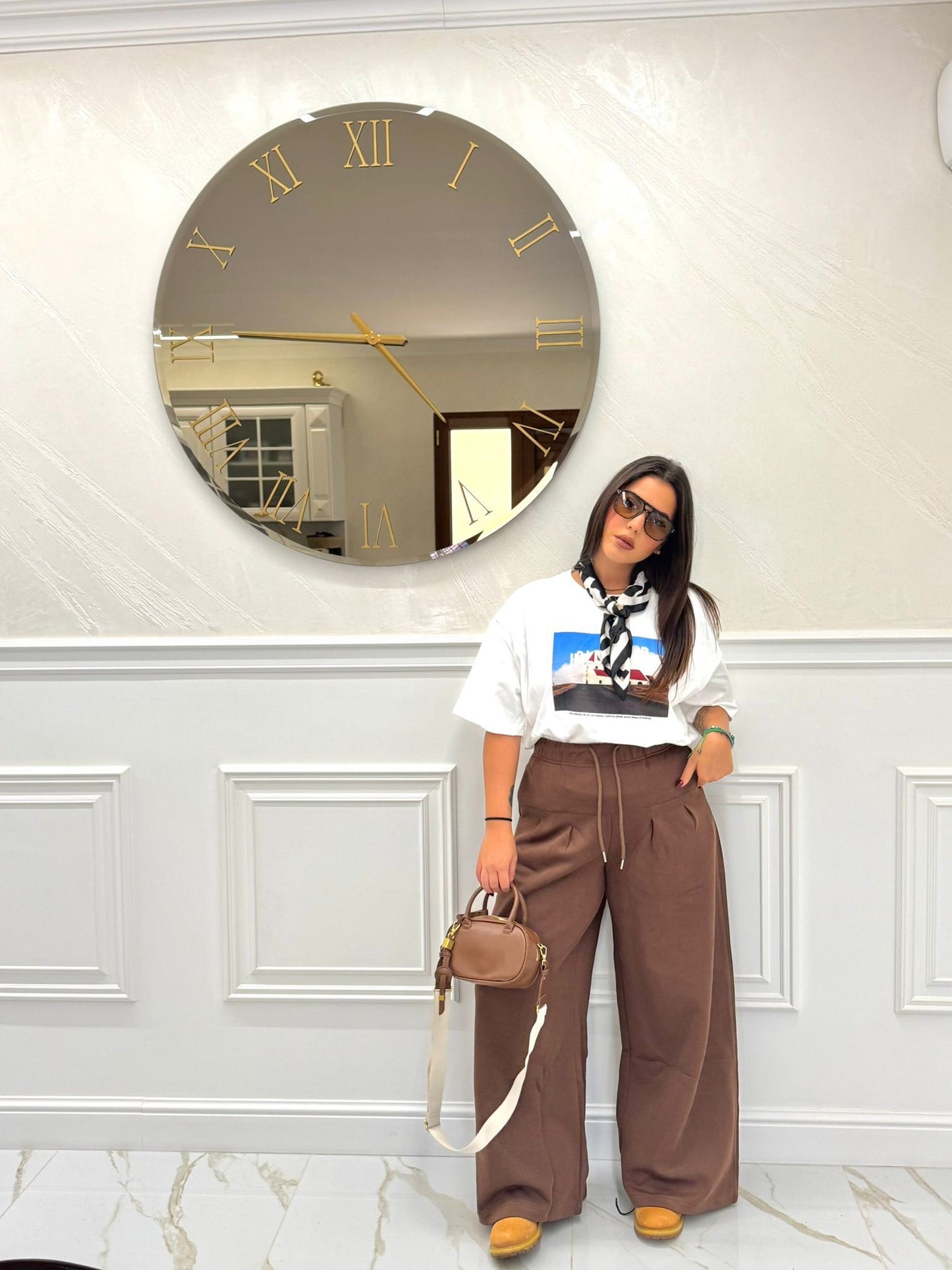 Pantalone tuta brown by Mochy