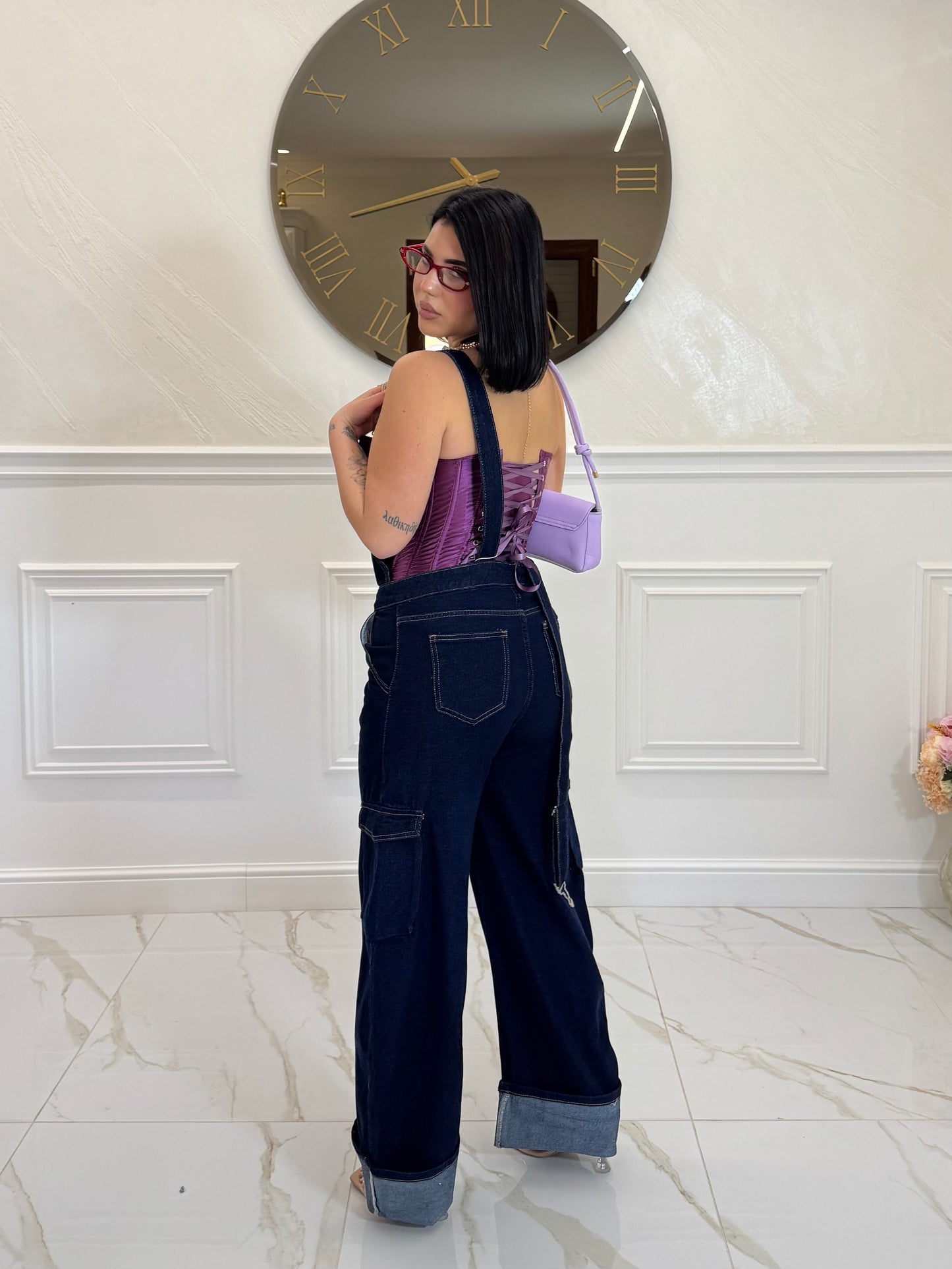 Salopette jeans zero