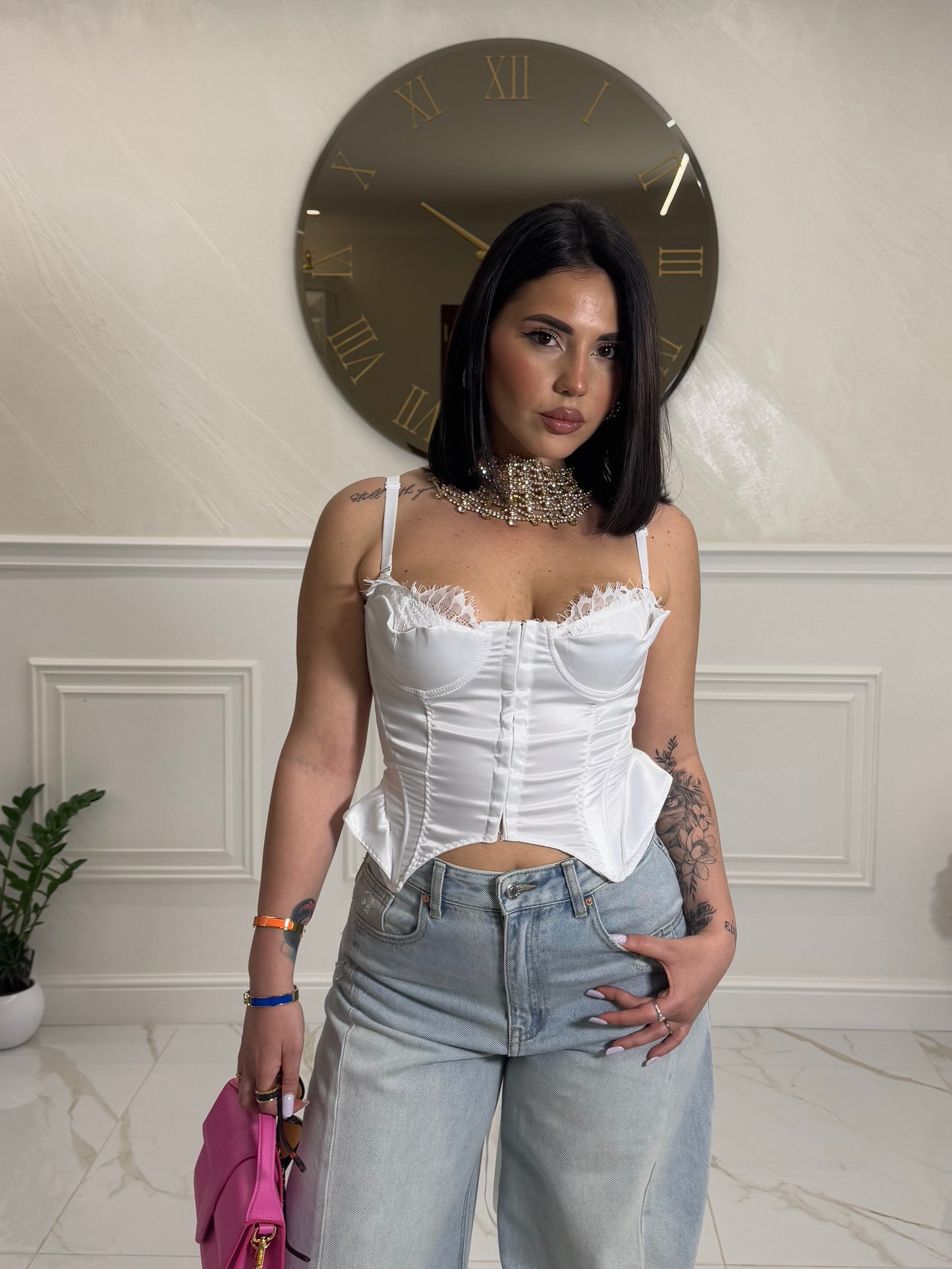 Corpetto Belle White