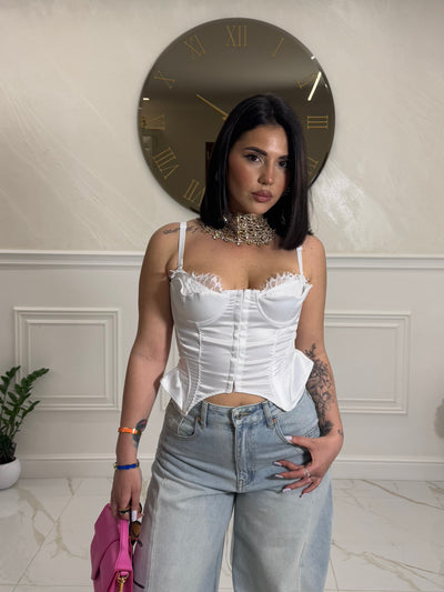 Corpetto Belle White