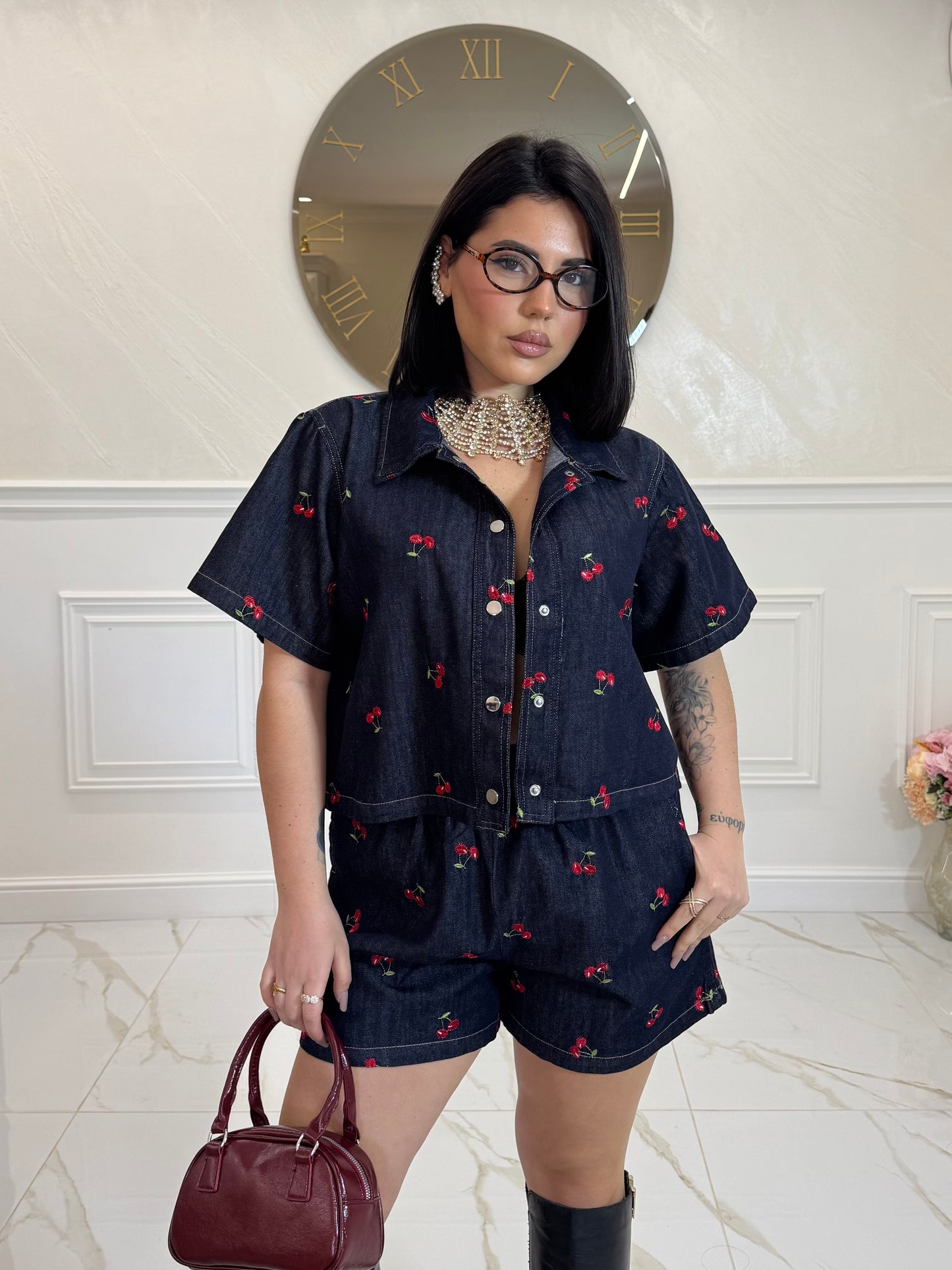 Cordinato Cherry Denim