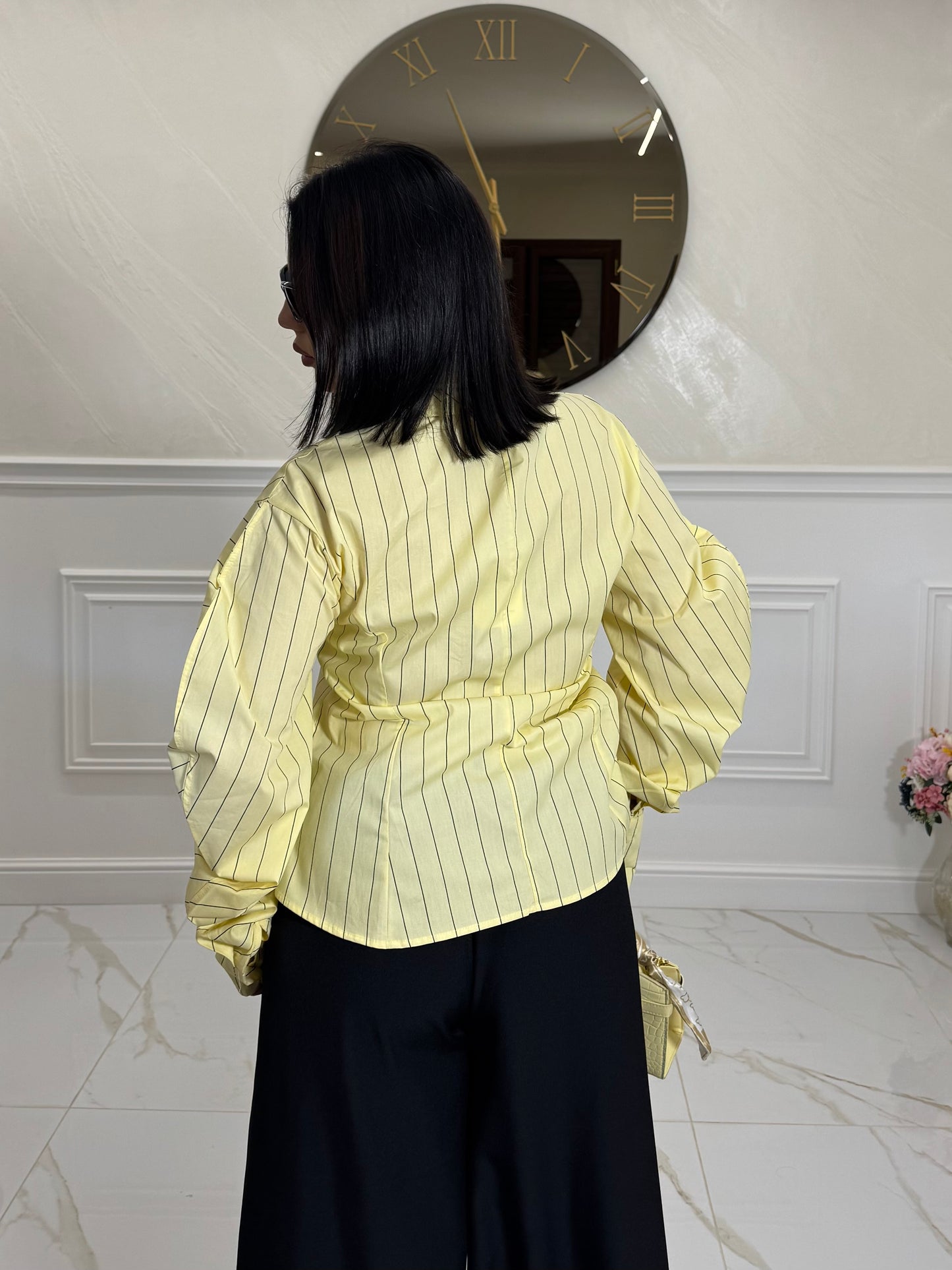 Camicia Cravatta Yellow