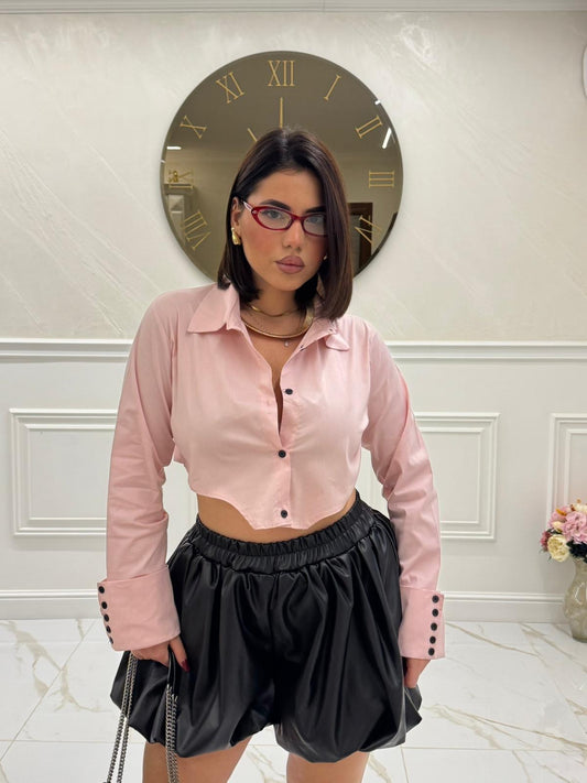 Camicia glam rosa