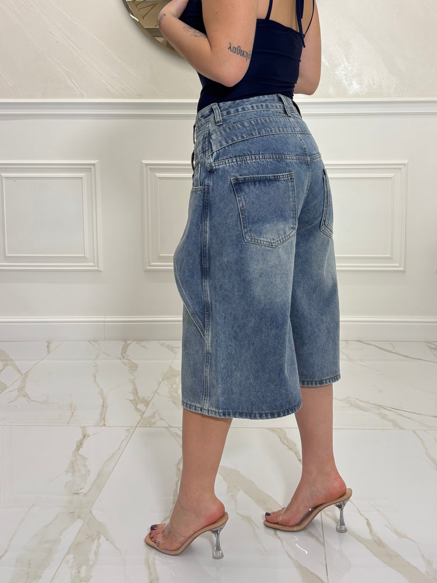 Bermuda Jeans Pocket
