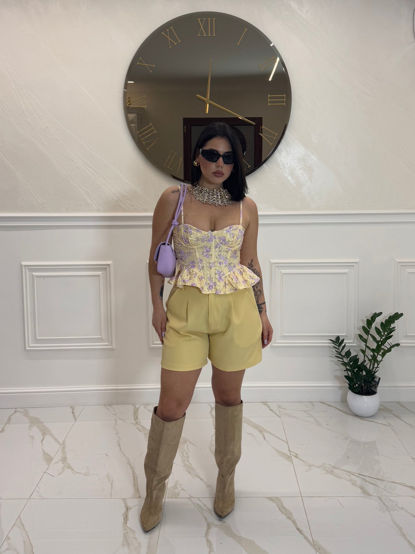 Shorts Amyra Yellow