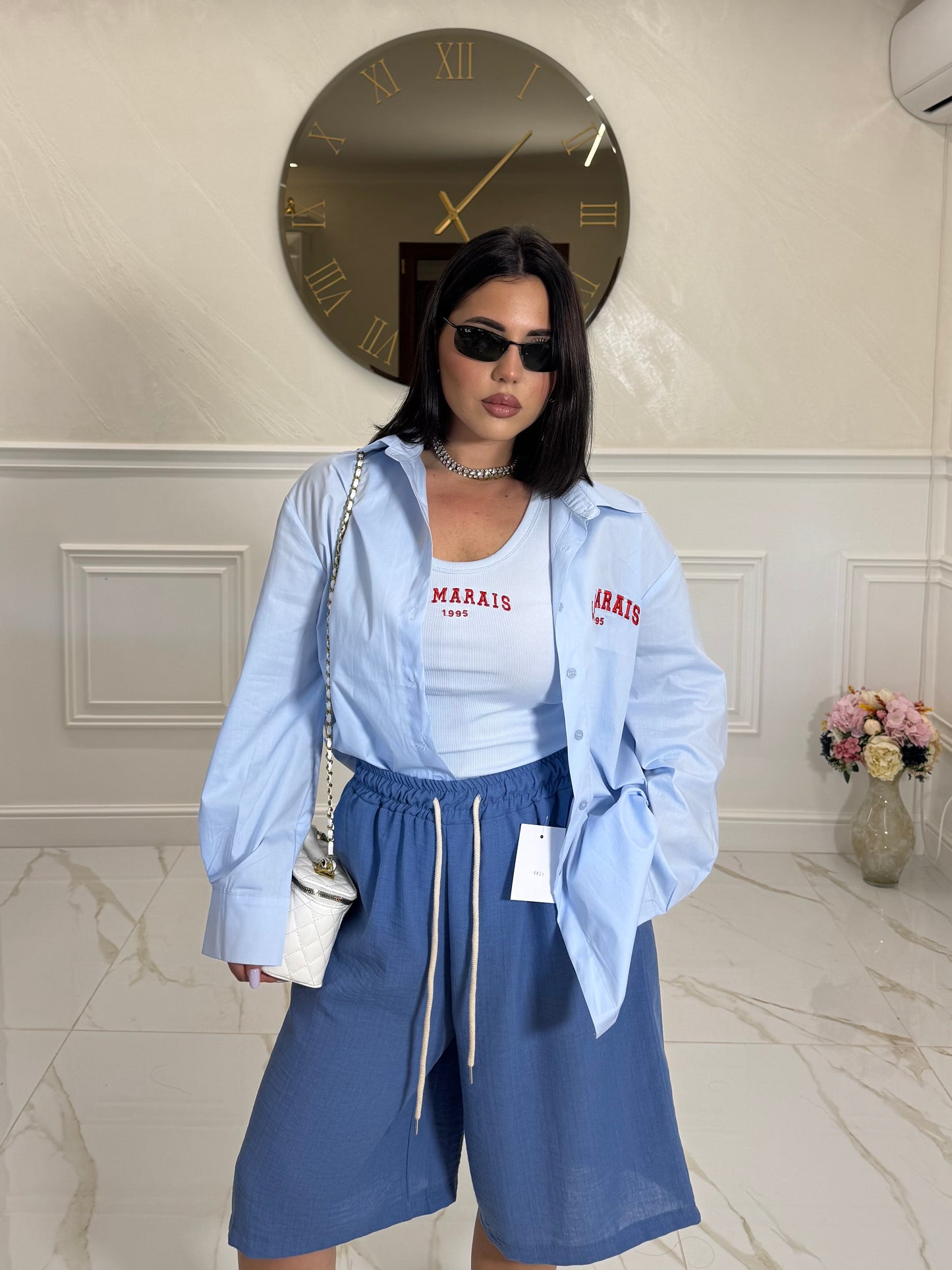 Camicia+Canotta Marais Azzurra