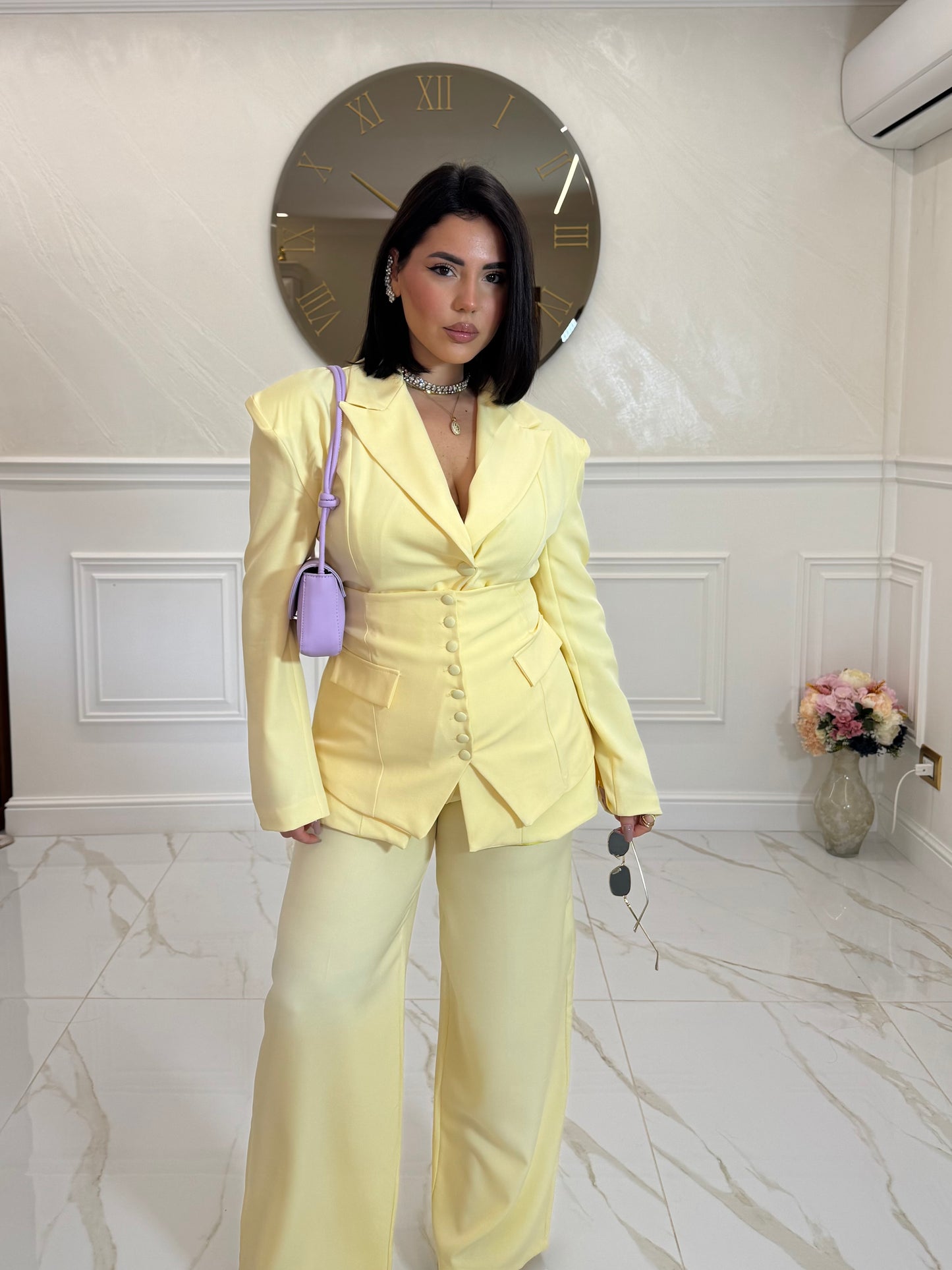 Tailleur theee Yellow