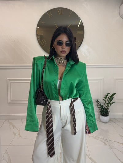Camicia Raso Green