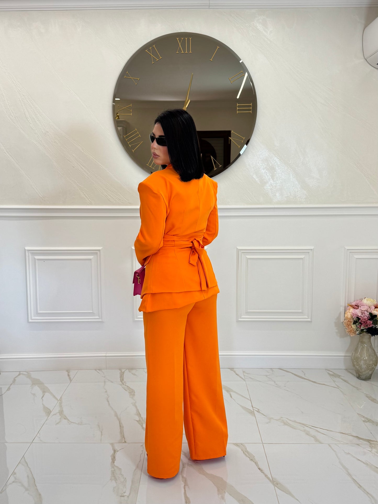 Tailleur three Orange