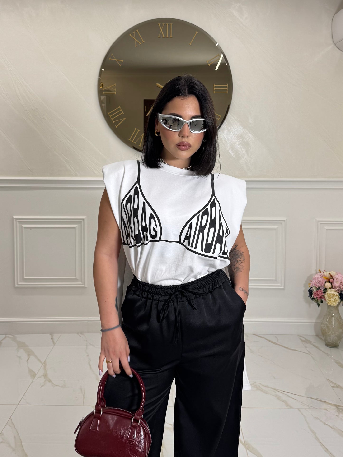 T-Shirt Open Airbag White