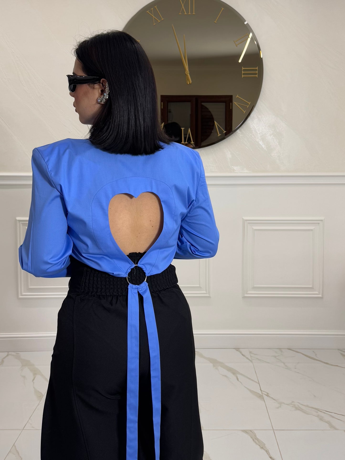 Camicia Heart Cobalto