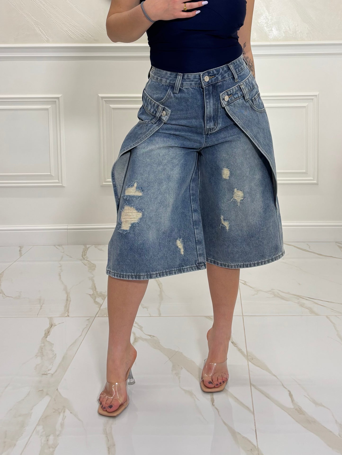 Bermuda Jeans Pocket