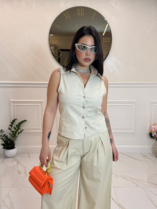 Gilet Luna Cream