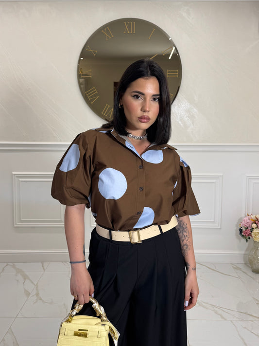 Camicia Bubble Brown