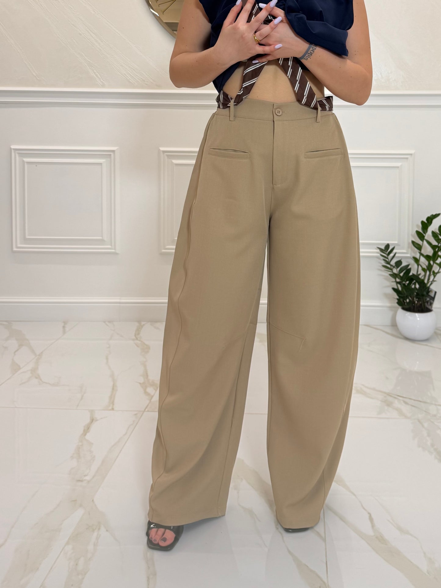 Pantalone Zara Beige