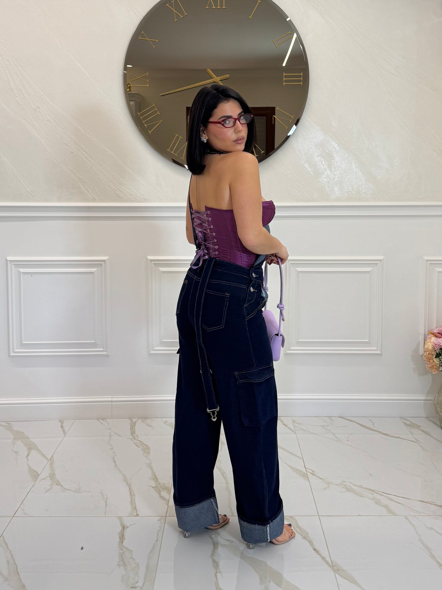 Salopette jeans zero