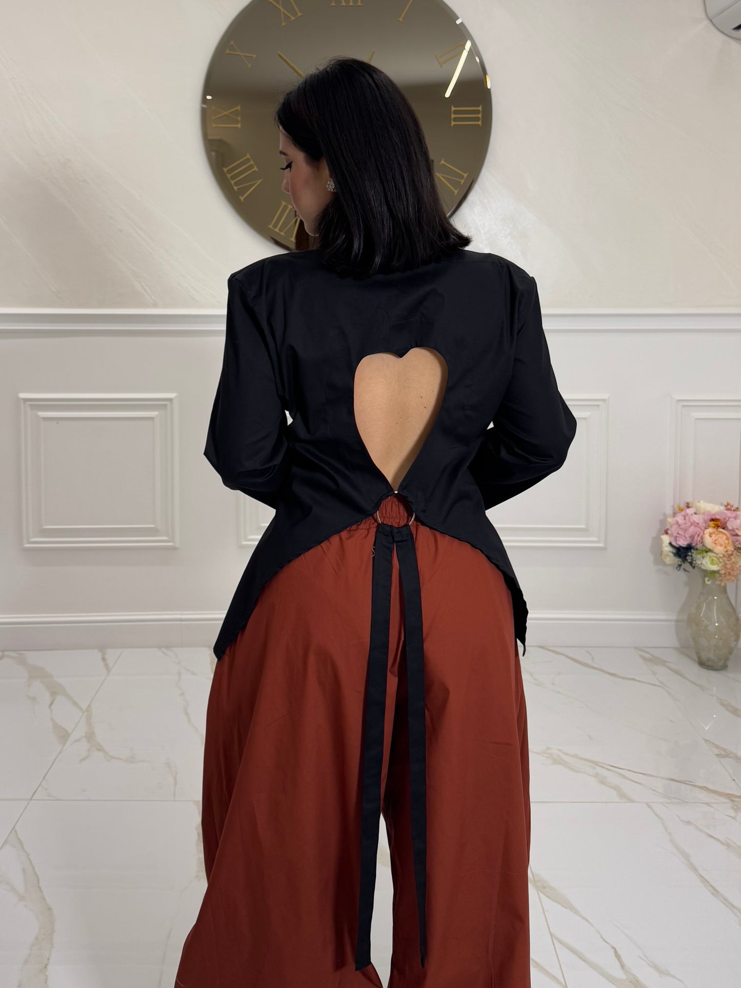 Camicia Heart Black