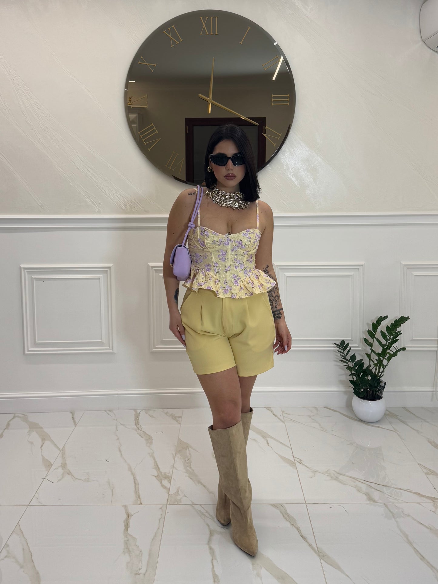 Shorts Amyra Yellow