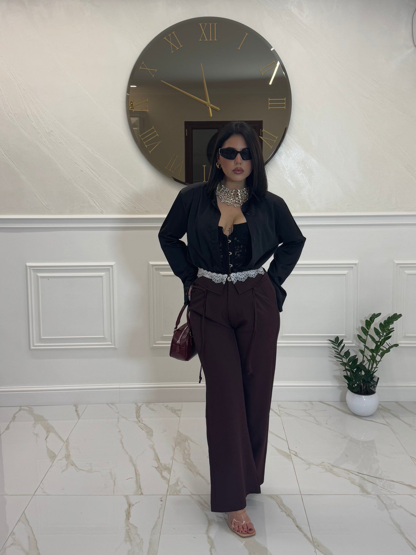 Pantalone Mery Bordeaux