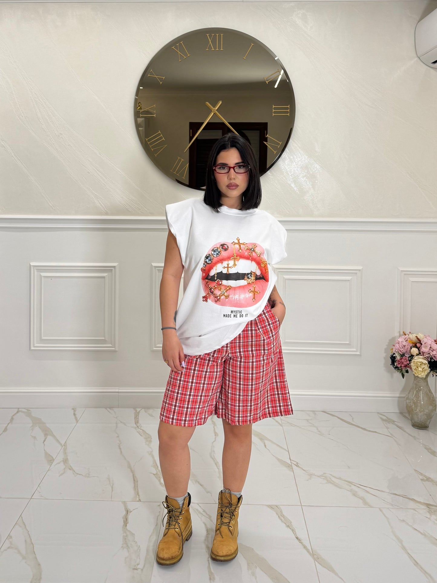 Maxi Canotta Beso White