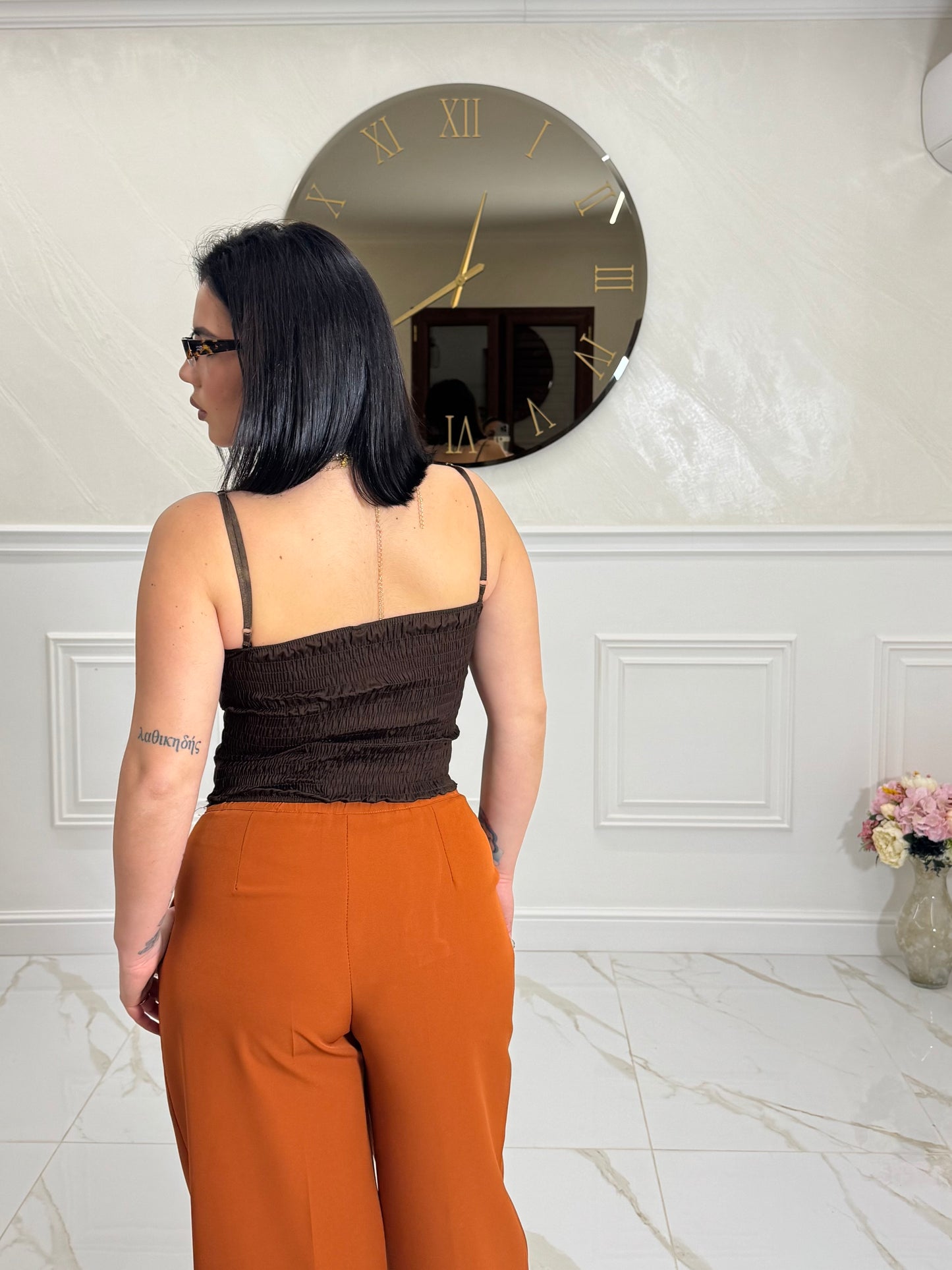 Top corpetto Brave Brown