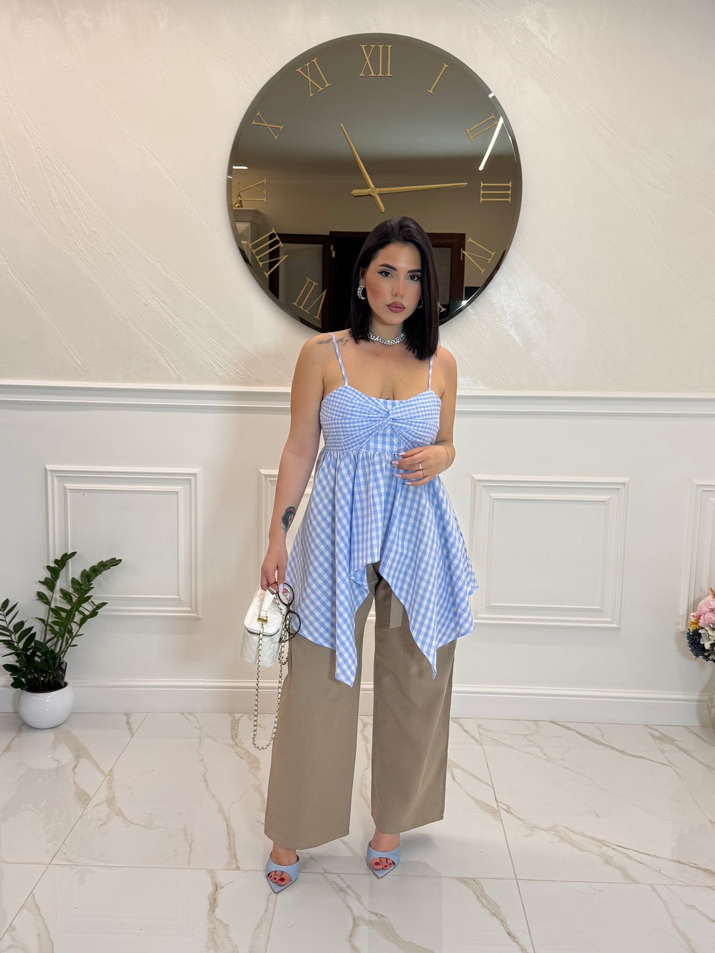 Top Federica Azzurro
