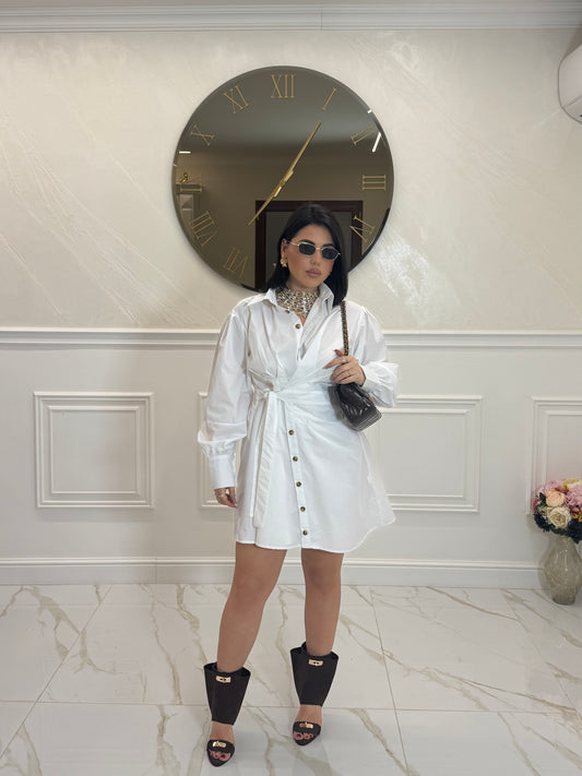 Dress Camicia white