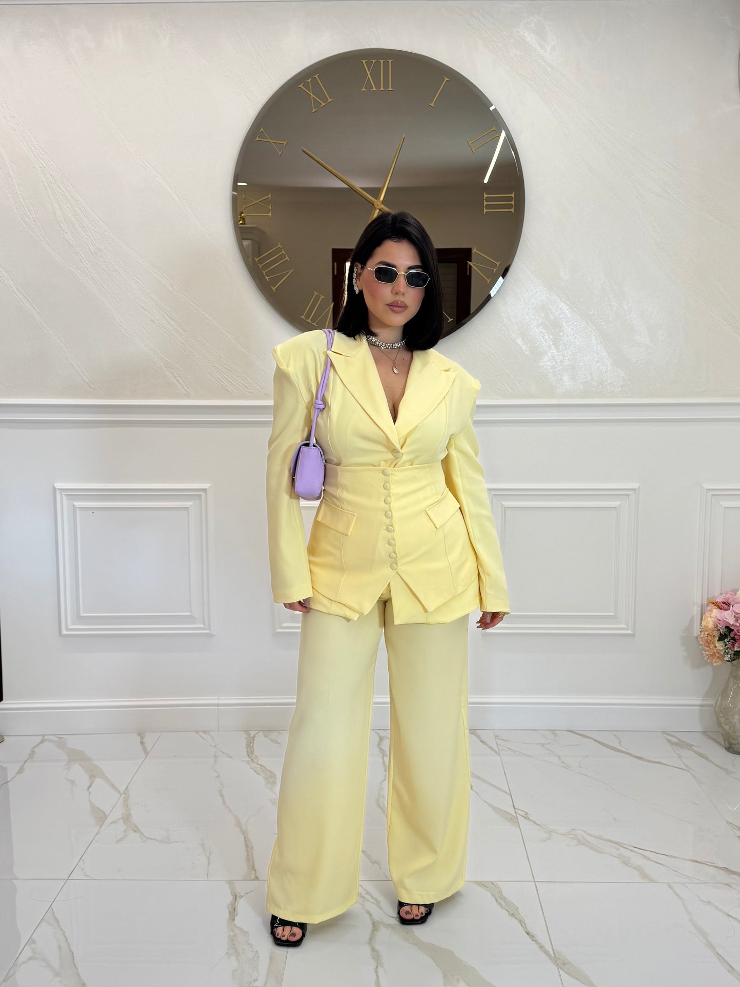 Tailleur theee Yellow