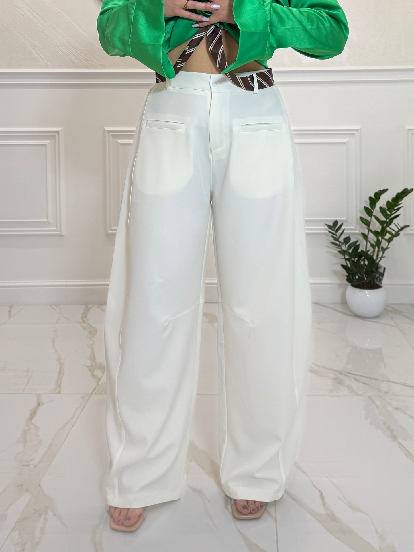 Pantalone Zara White