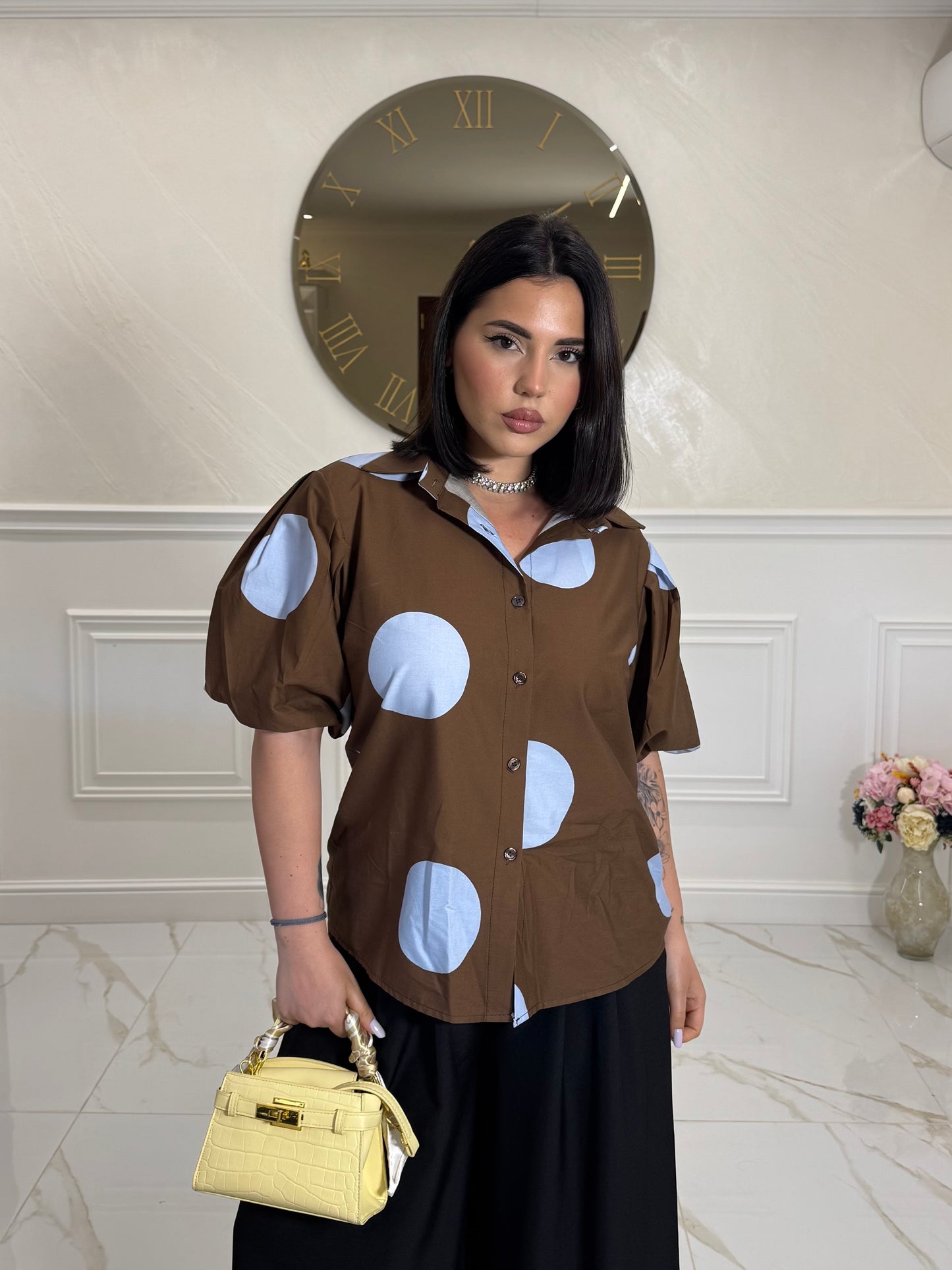 Camicia Bubble Brown