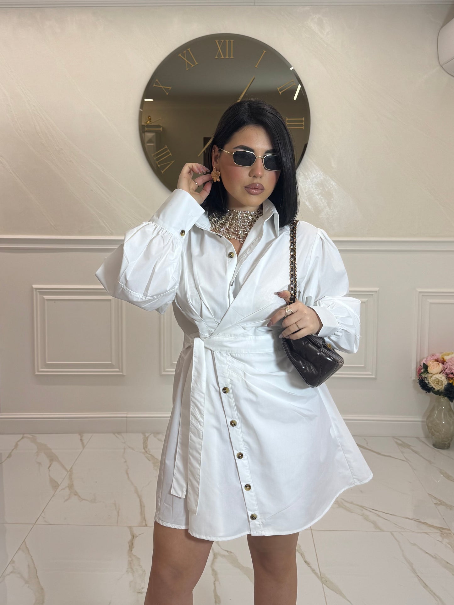 Dress Camicia white
