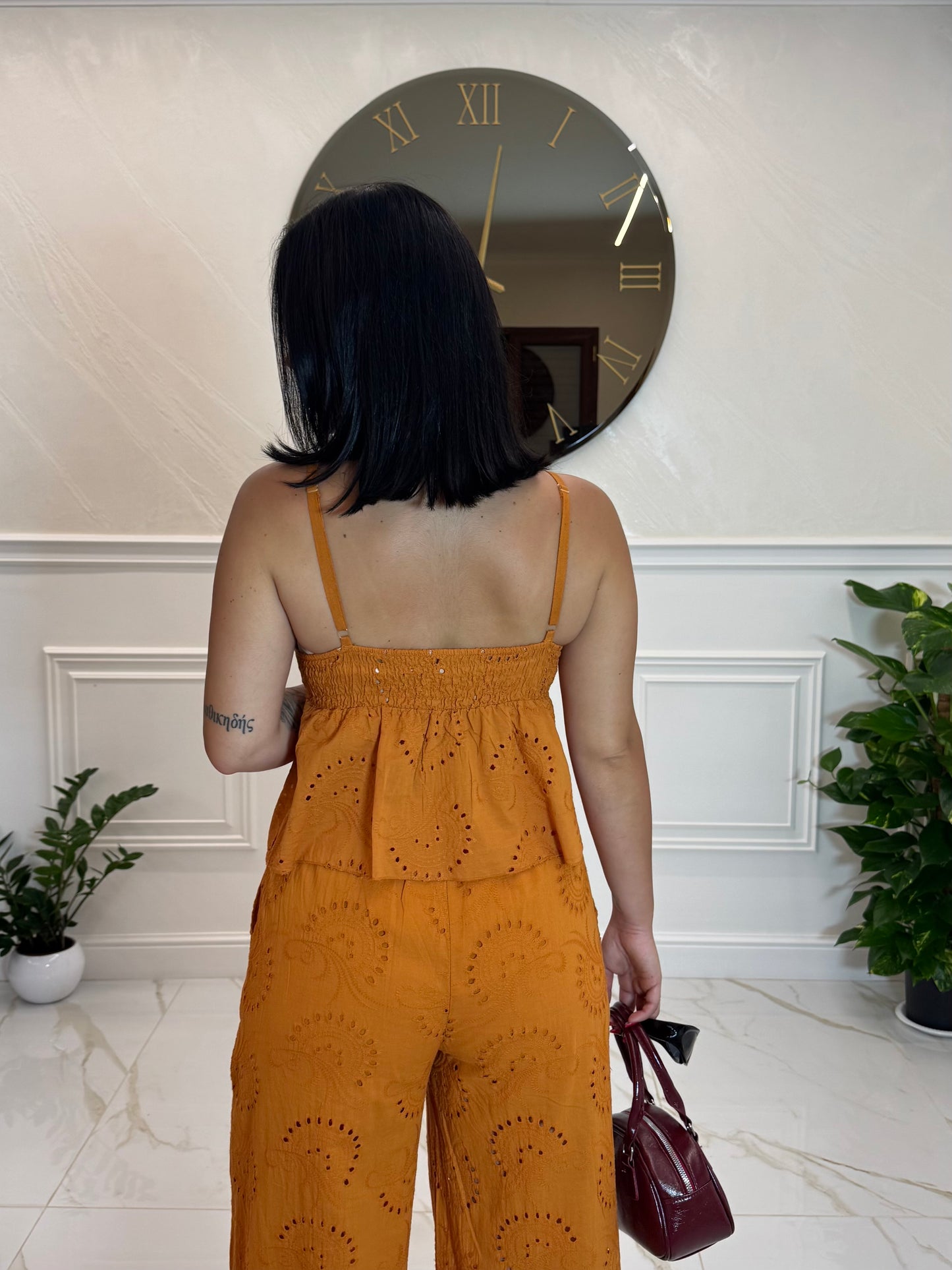 Coordinato Pizzo San Gallo Orange