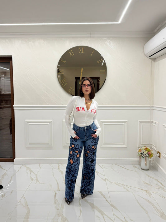Jeans ricami