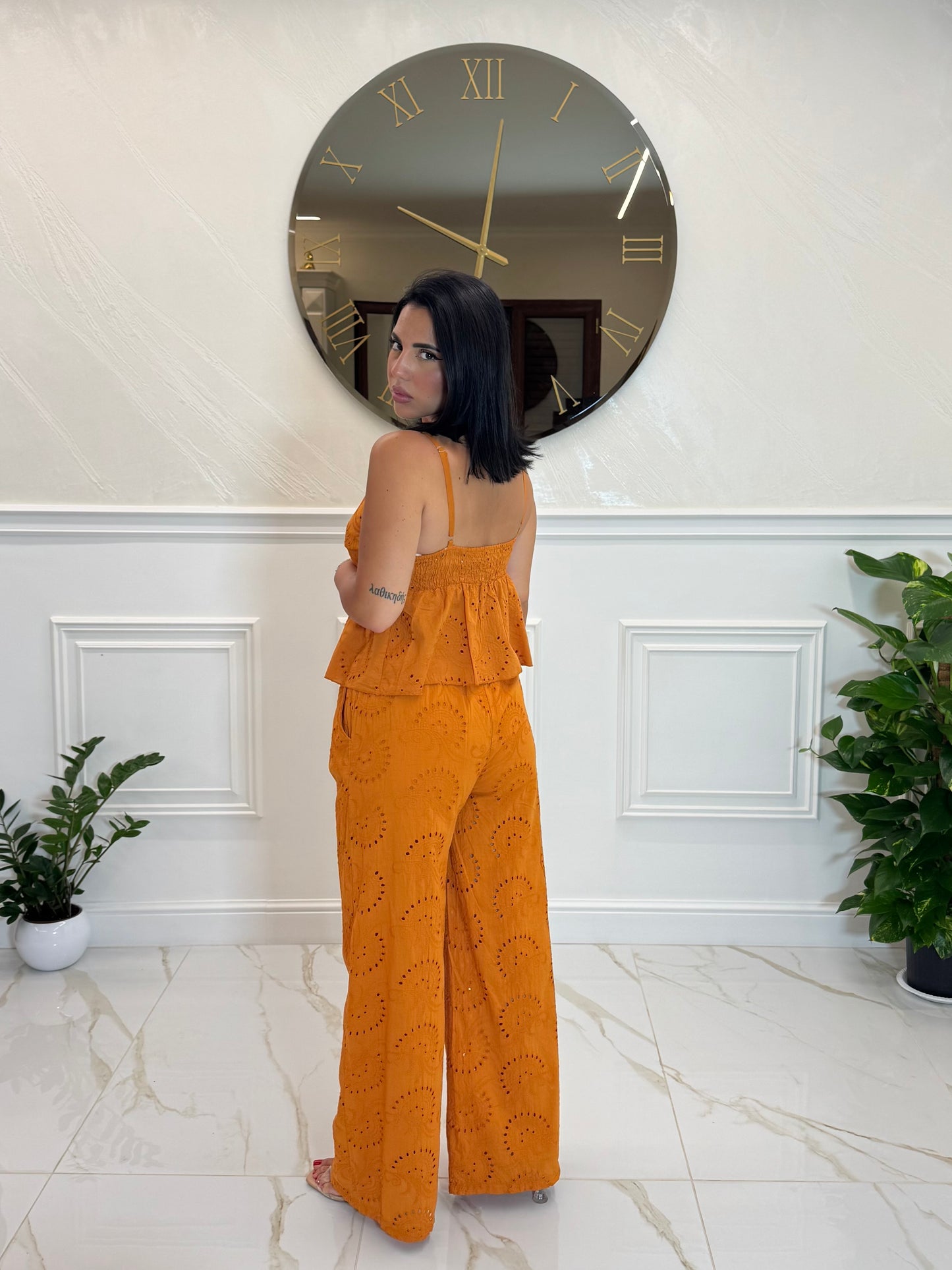 Coordinato Pizzo San Gallo Orange