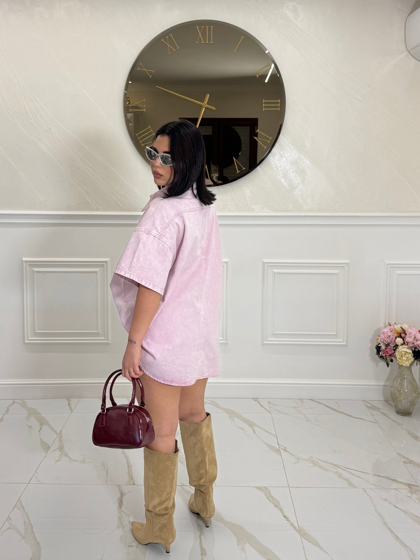Camicia Dress Jeans Pink