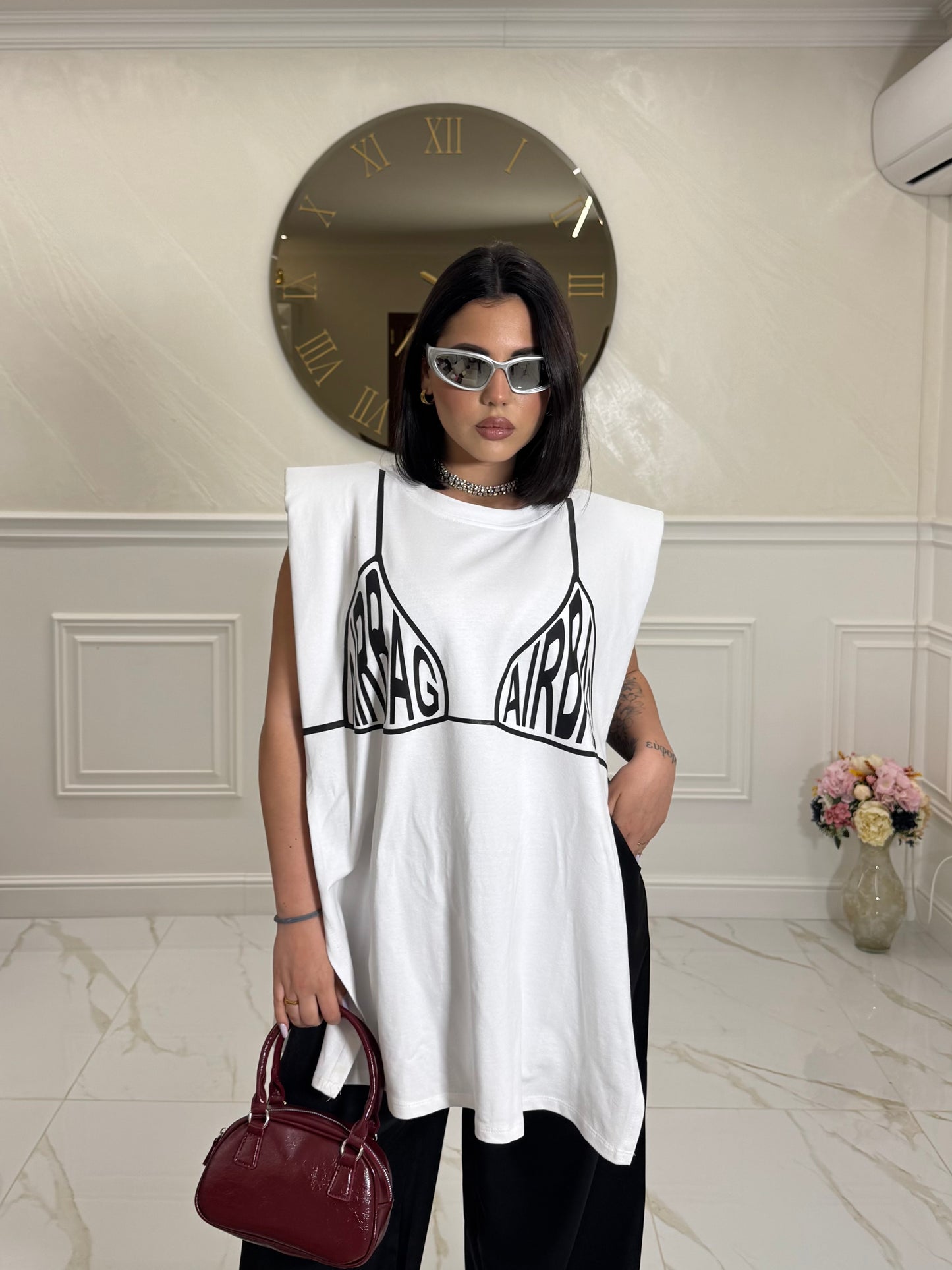T-Shirt Open Airbag White