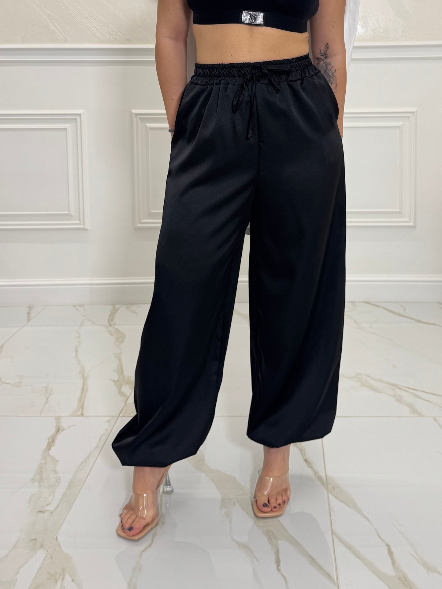 Pantalone Rosé Black