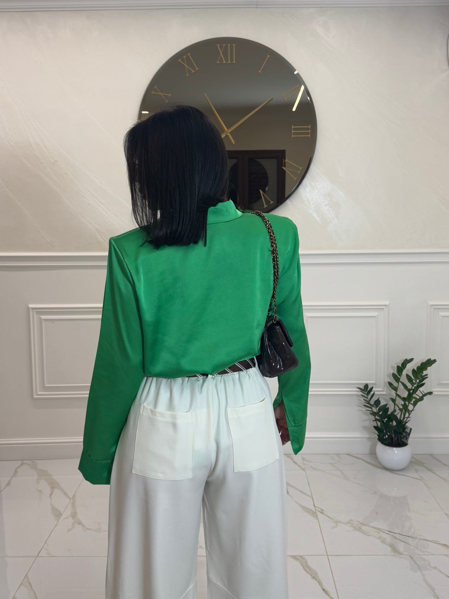 Camicia Raso Green