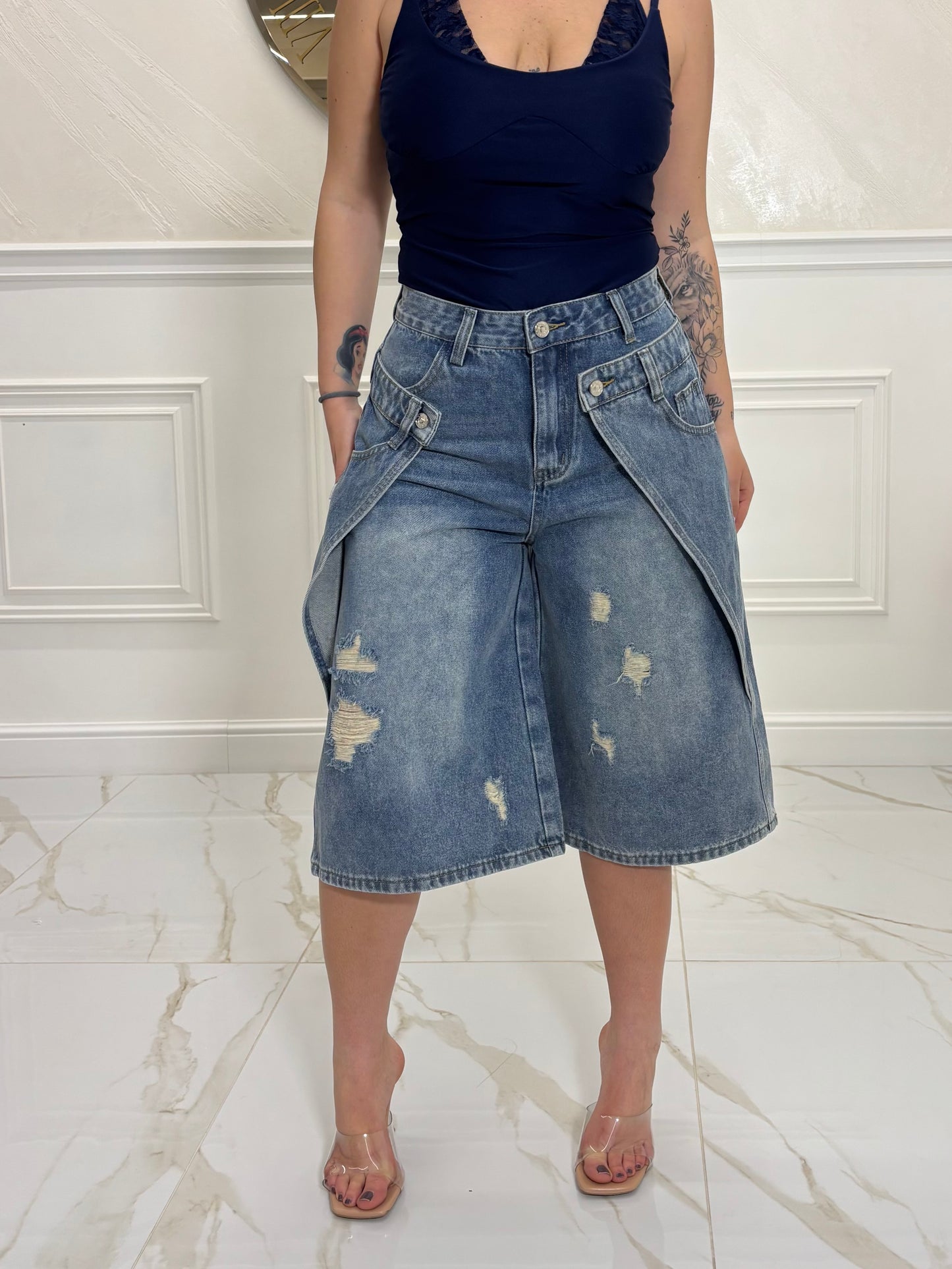 Bermuda Jeans Pocket