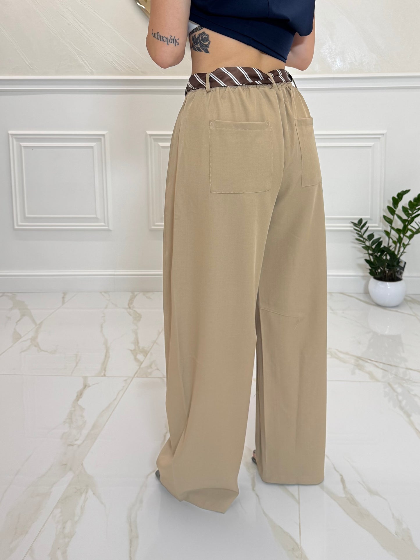 Pantalone Zara Beige