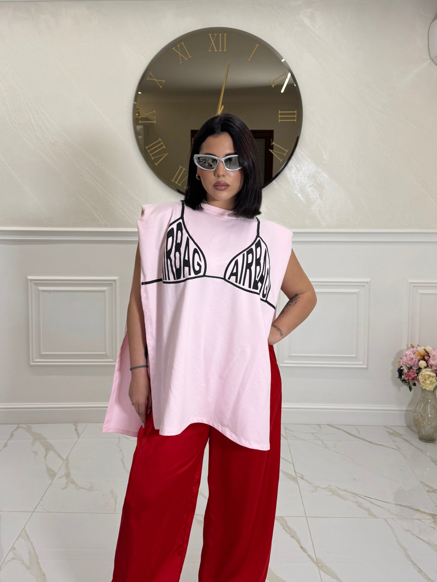 T-Shirt Open Airbag Pink