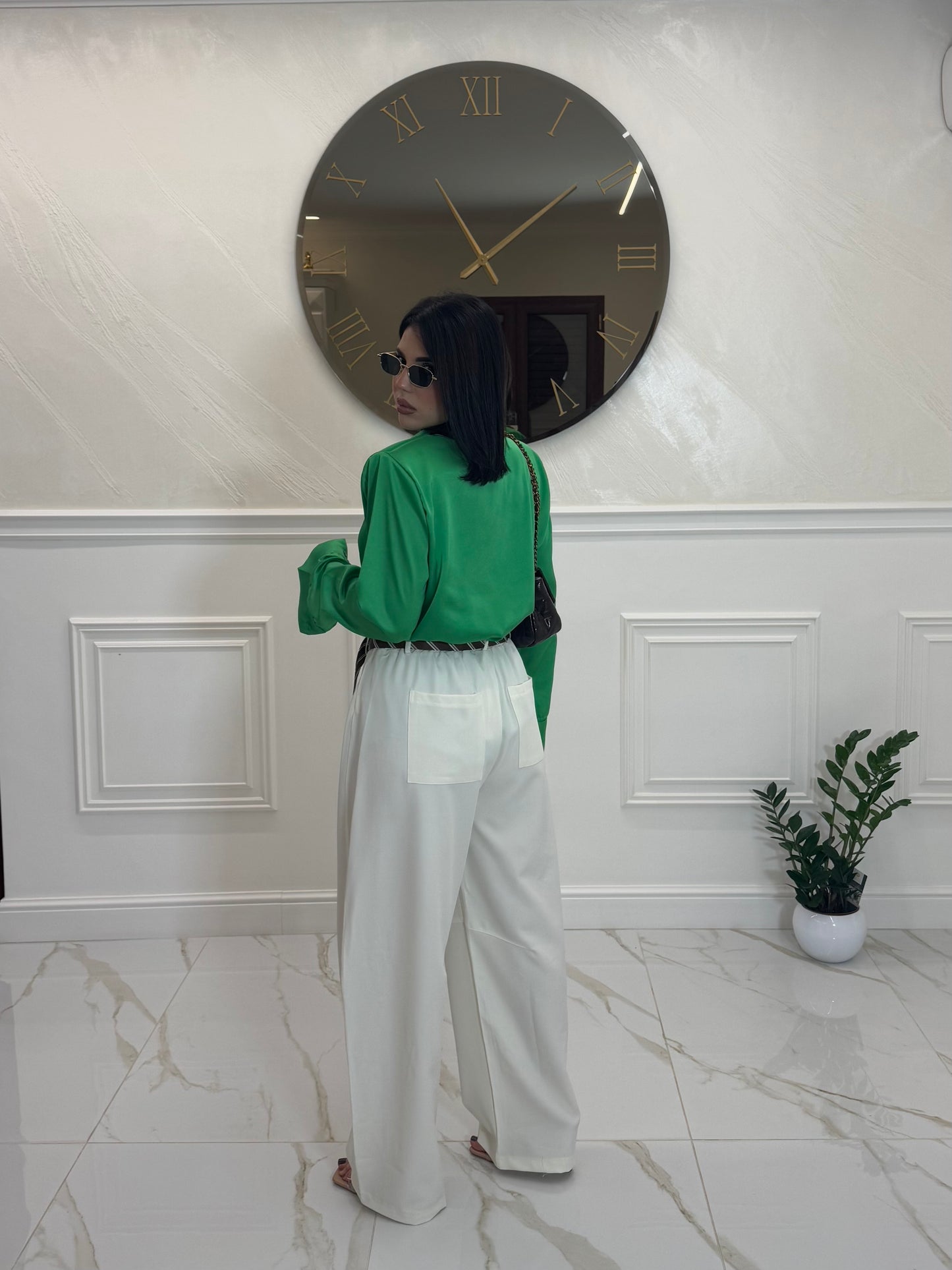 Camicia Raso Green